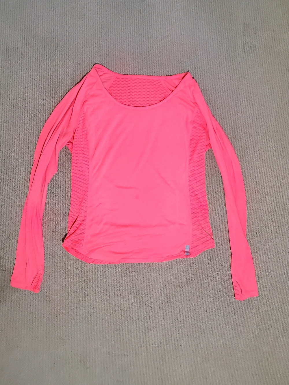Under Armour Neon Pink Long-Sleeve Performance Top